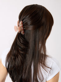 Cherry Rhinstone Claw Clip