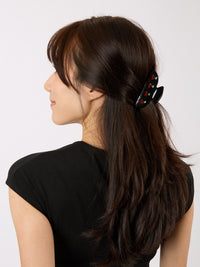 Cherry Rhinstone Claw Clip