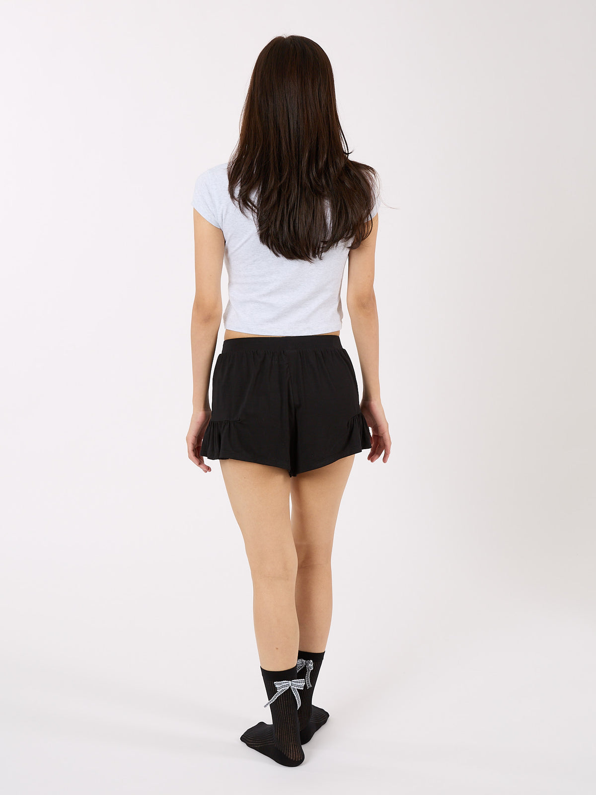 Ribbon Crew Socks