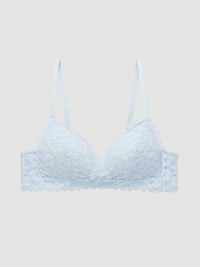 Wireless Push Up Lace Bra