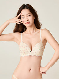 Wireless Light Pad Lace Bra