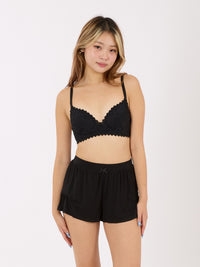 Wireless Medium Pad Lace Bra