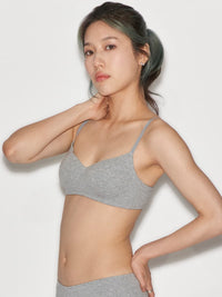Cotton Rib Wireless Light Pad Bra