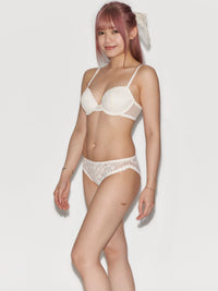 Soft-wired Medium Pad Lace Bra