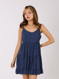 Polka Dot Flared Cami Dress