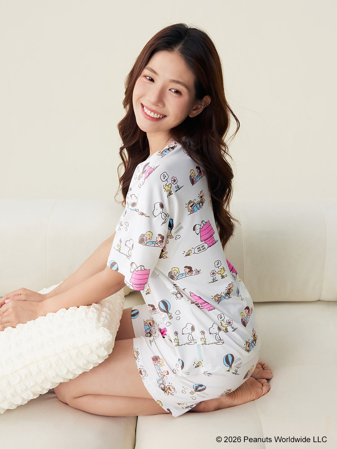 Snoopy Collection, Brushed Jersey Pajama Set