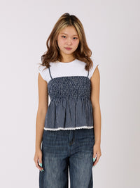 Checked Cami Top