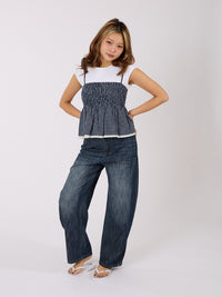 Checked Cami Top