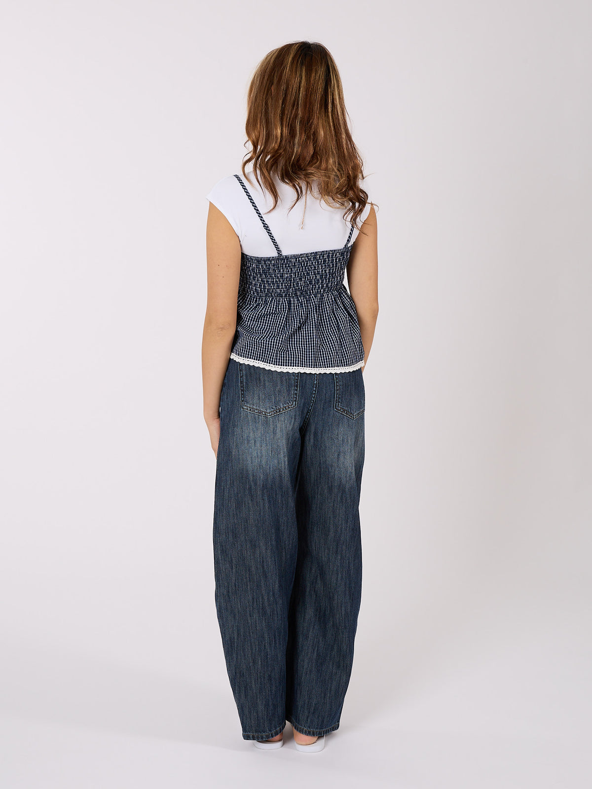 Checked Cami Top