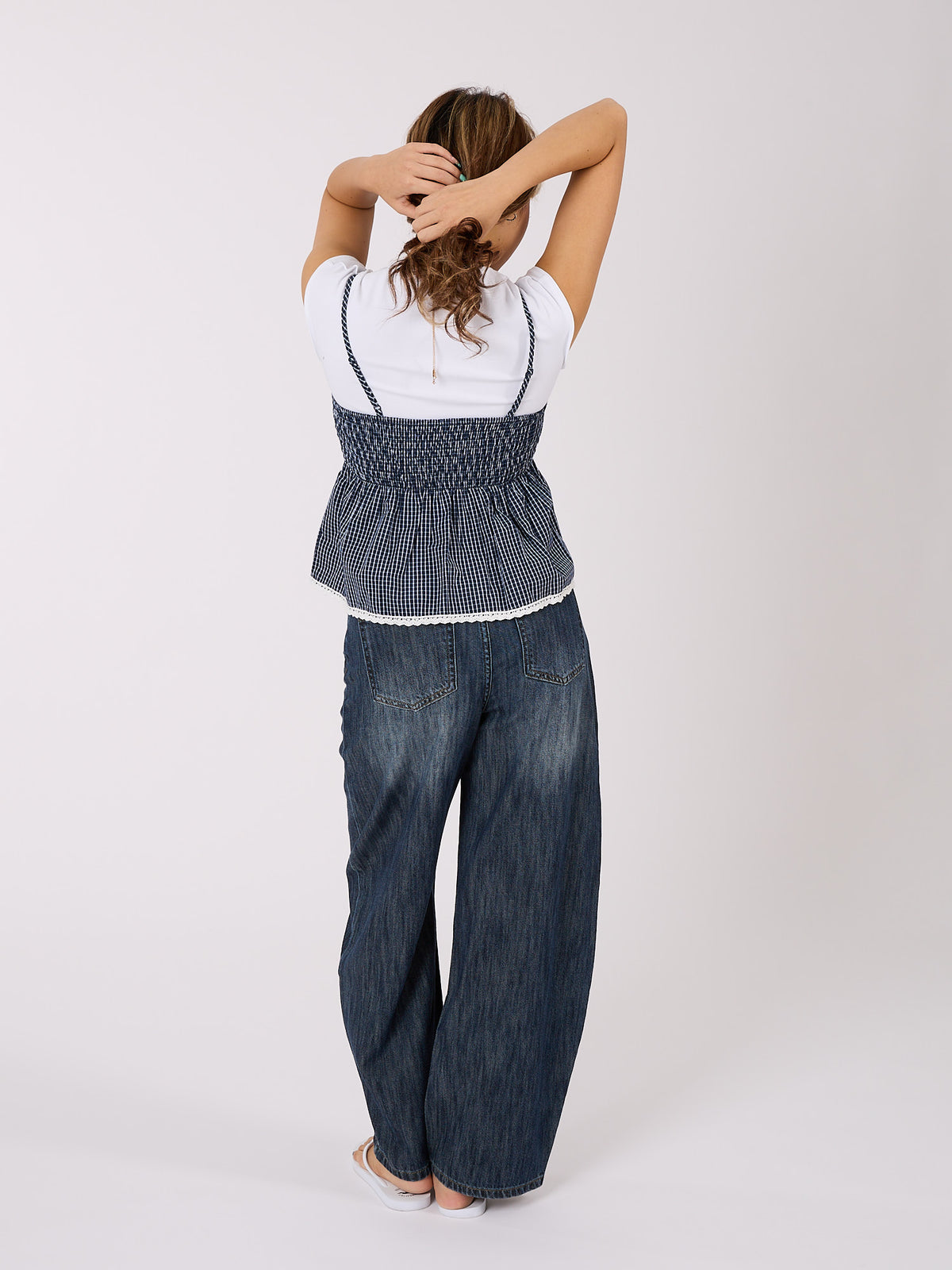 Checked Cami Top