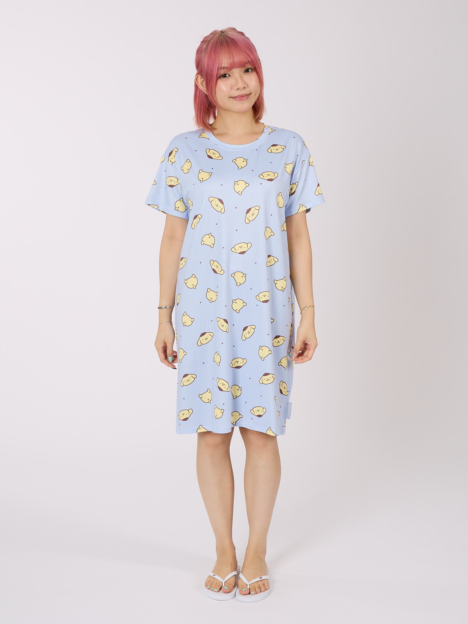 POMPOMPURIN Collection, Brushed Jersey Sleep Dress