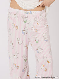 Snoopy Collection, Striped Modal Pants