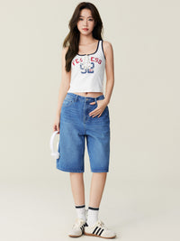 Denim Bermuda Shorts