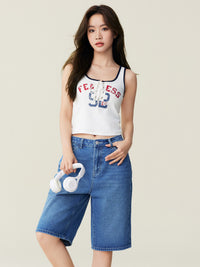 Denim Bermuda Shorts