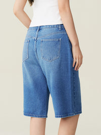 Denim Bermuda Shorts