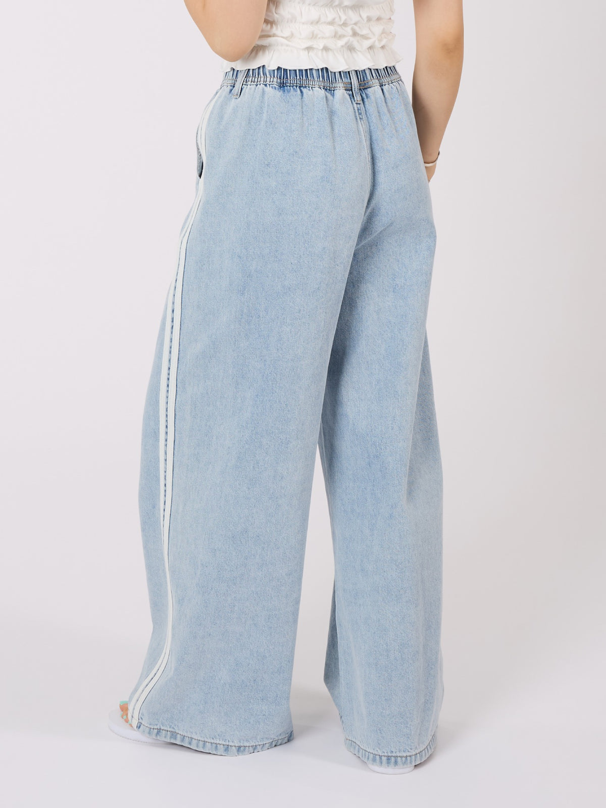 Wide Leg Denim Pants