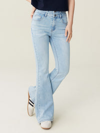 Double Waist Flared Jeans