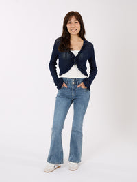 Double Waist Flared Jeans