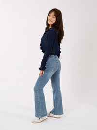 Double Waist Flared Jeans