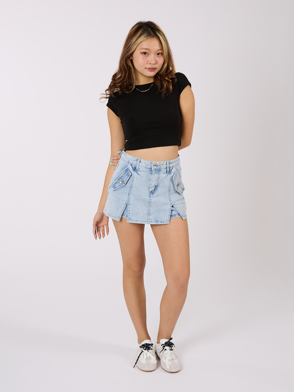Denim Skort