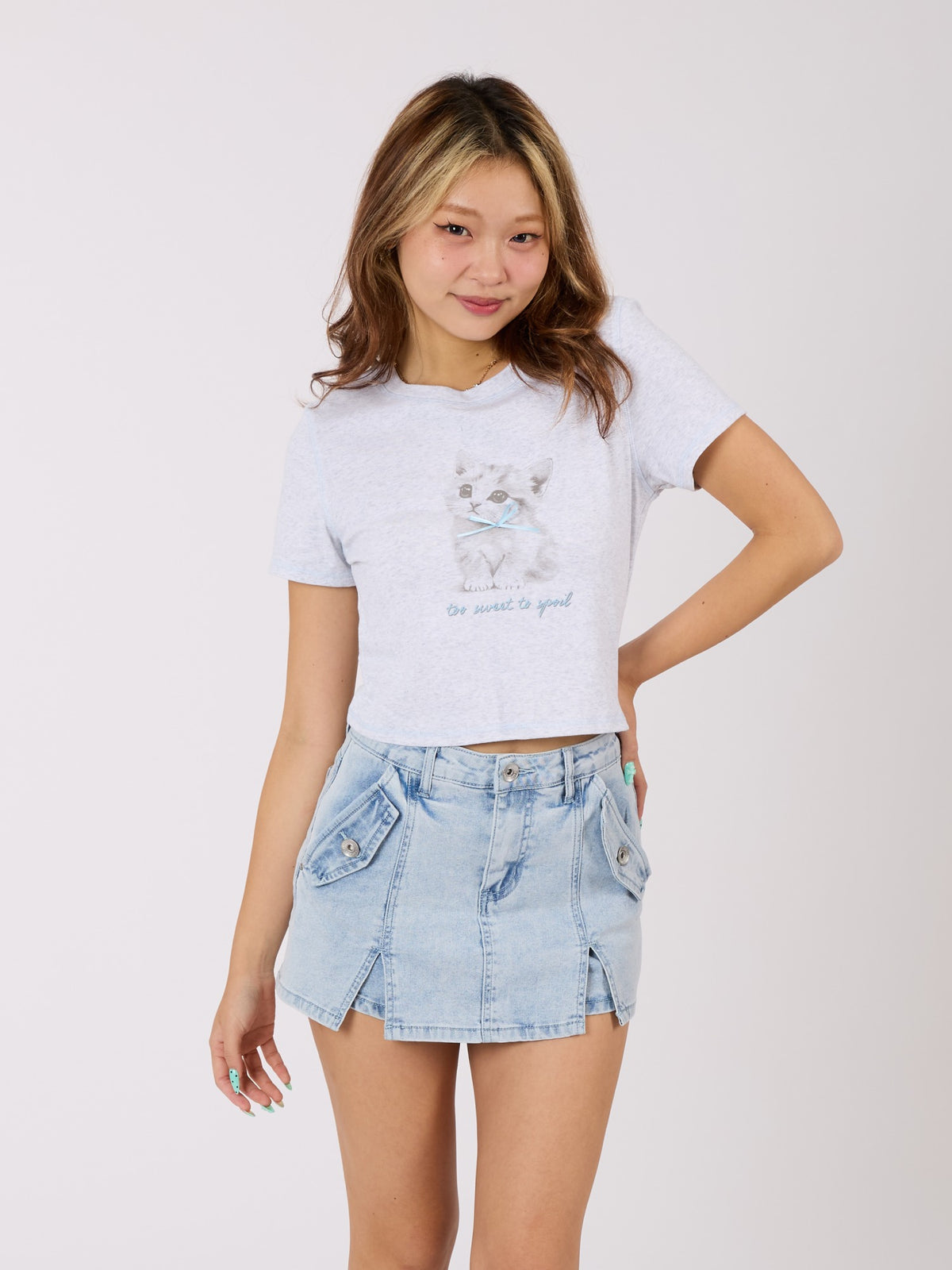 Denim Skort
