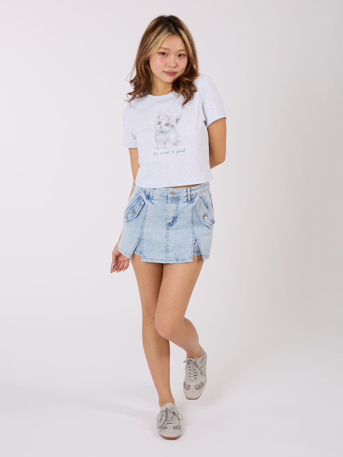 Denim Skort