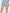 Striped Denim Bermuda Shorts