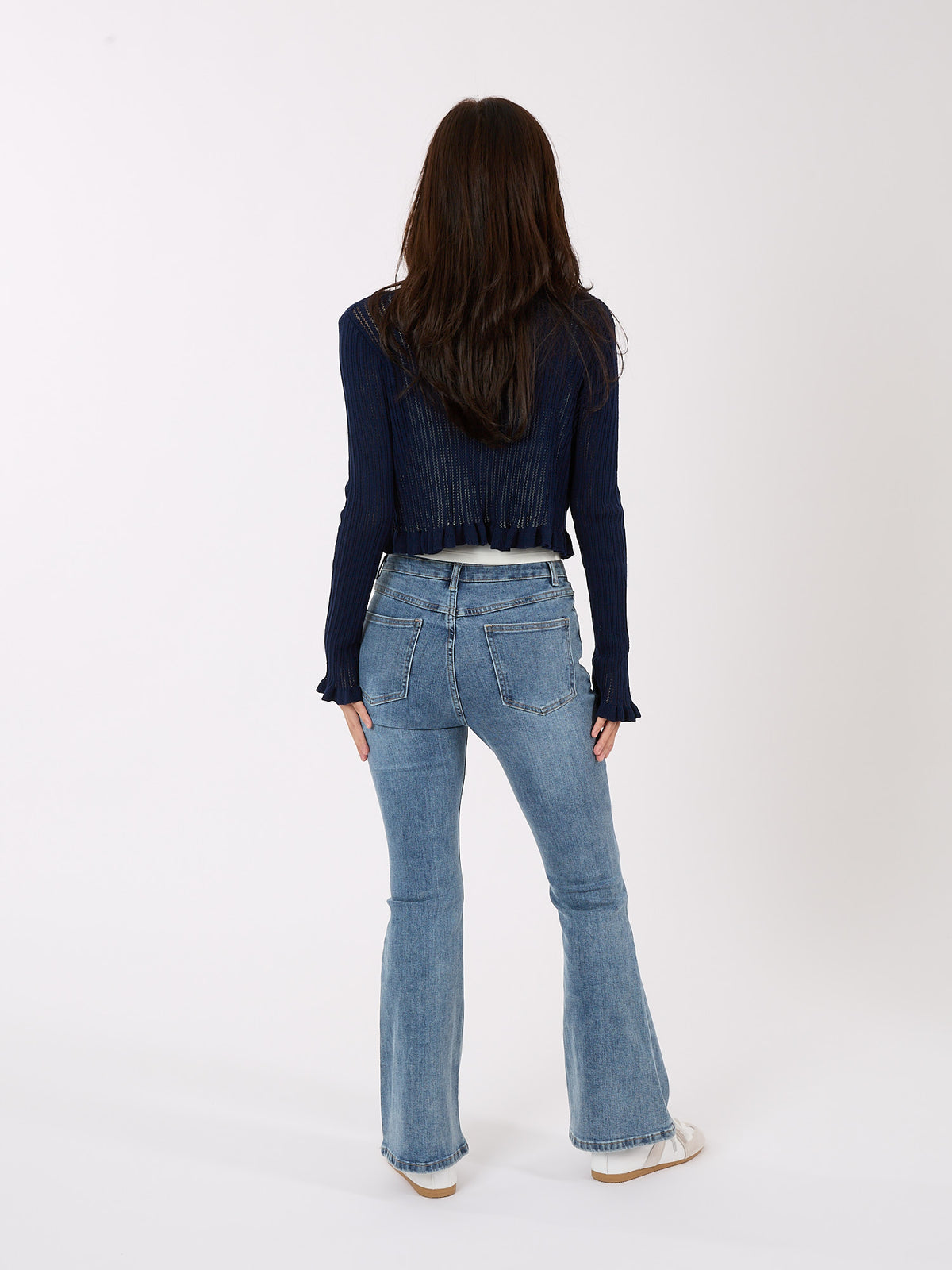 Pointelle Knit Cardigan