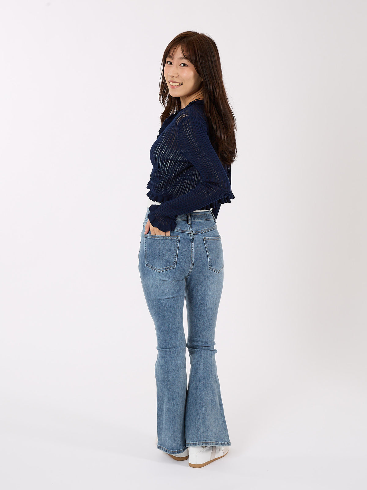 Pointelle Knit Cardigan