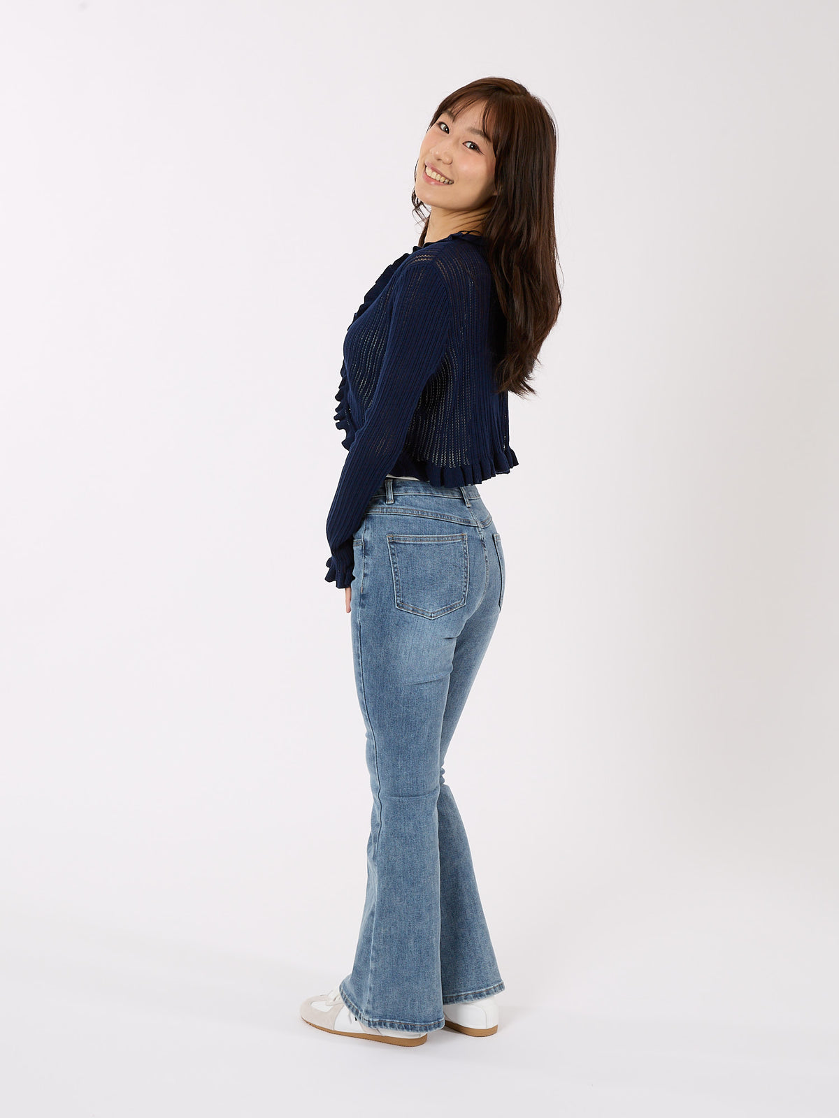Pointelle Knit Cardigan
