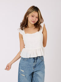 Ruffle Smocked Top
