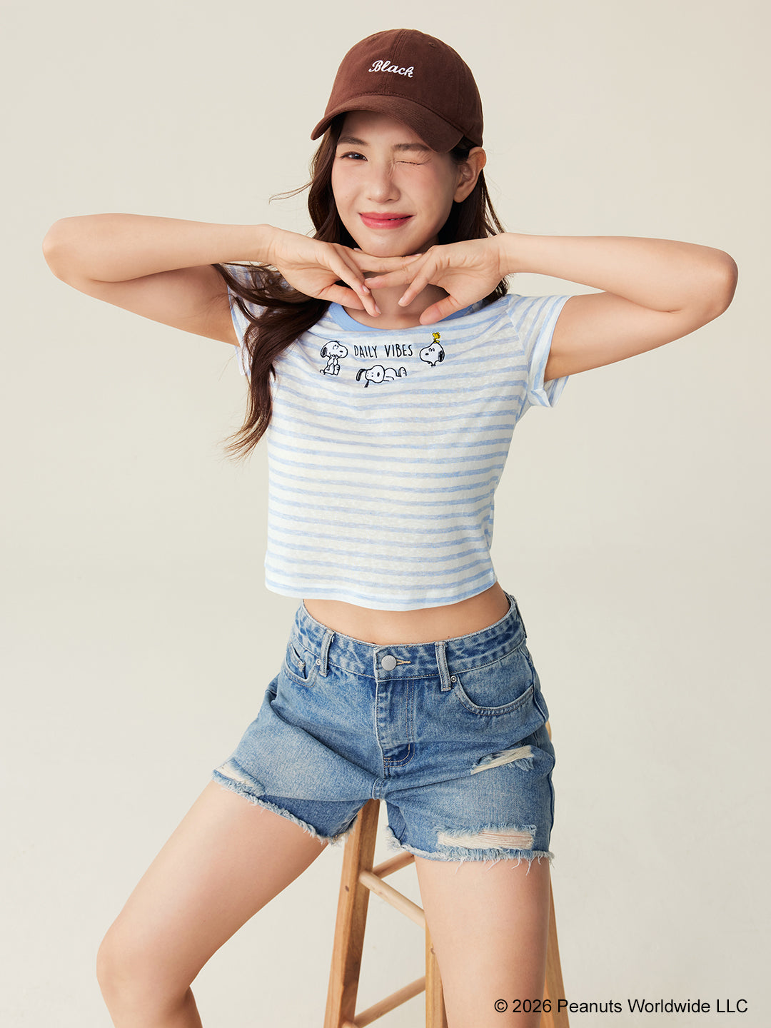 Snoopy Collection, Striped Tee