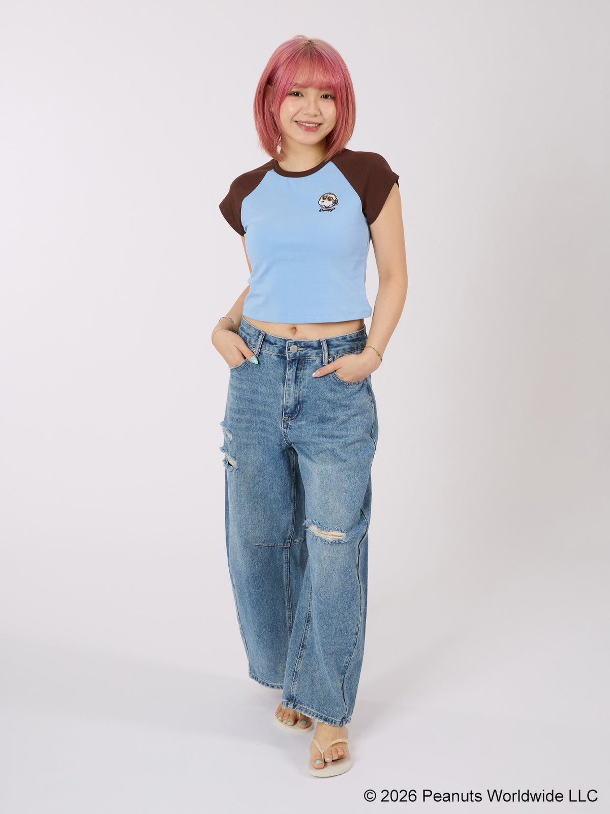 Snoopy Collection, Contrast Raglan Tee