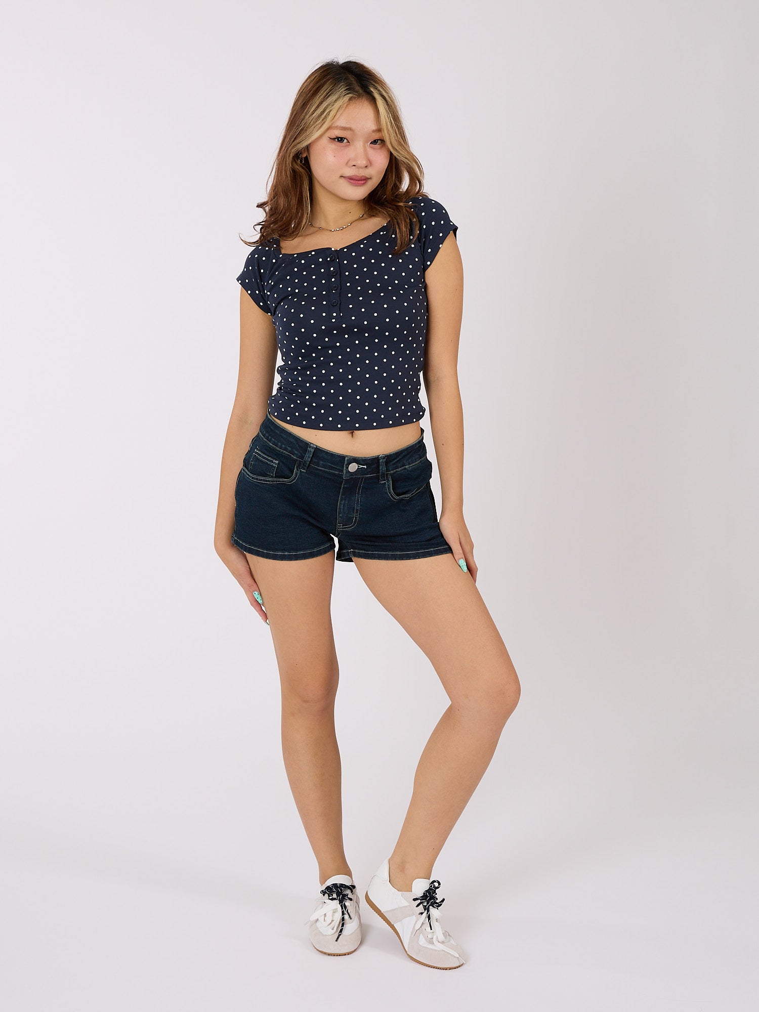 Polka Dot Raglan Tee