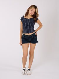 Polka Dot Raglan Tee