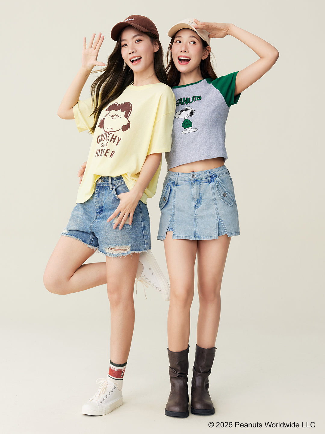 Snoopy Collection, Contrast Raglan Tee