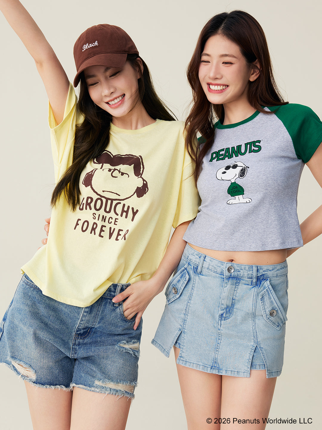 Snoopy Collection, Contrast Raglan Tee