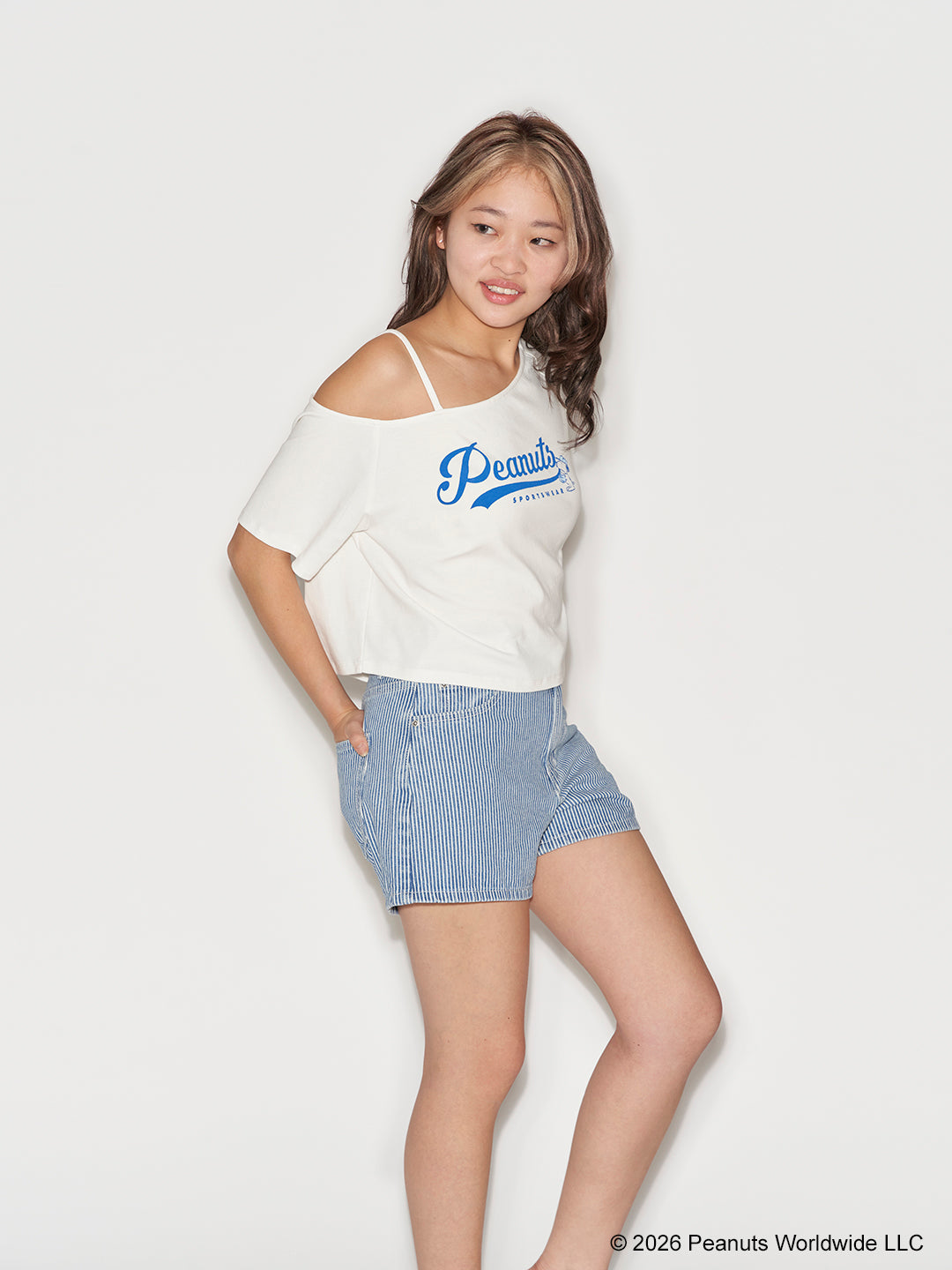 Snoopy Collection, One Shoulder Tee