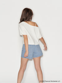 Snoopy Collection, One Shoulder Tee