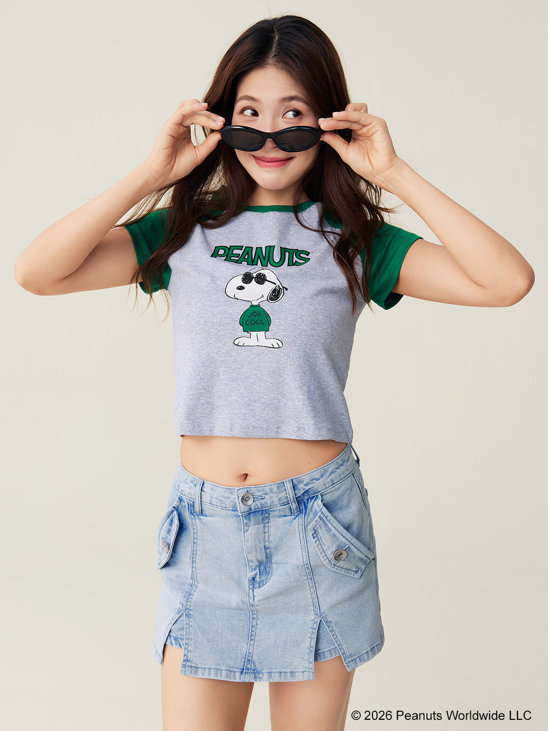Snoopy Collection, Contrast Raglan Tee