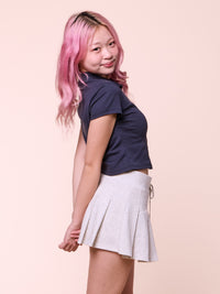 Pleated Mini Skirt