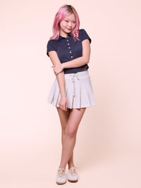 Pleated Mini Skirt