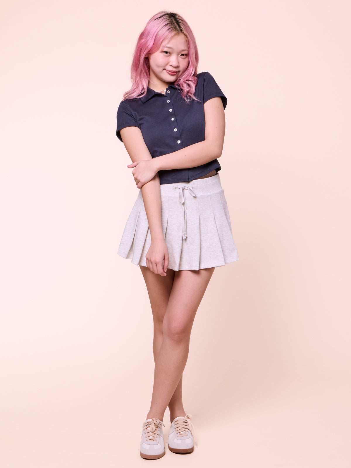 Pleated Mini Skirt