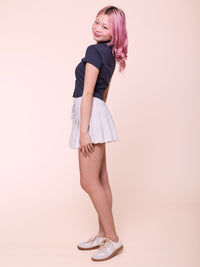 Pleated Mini Skirt