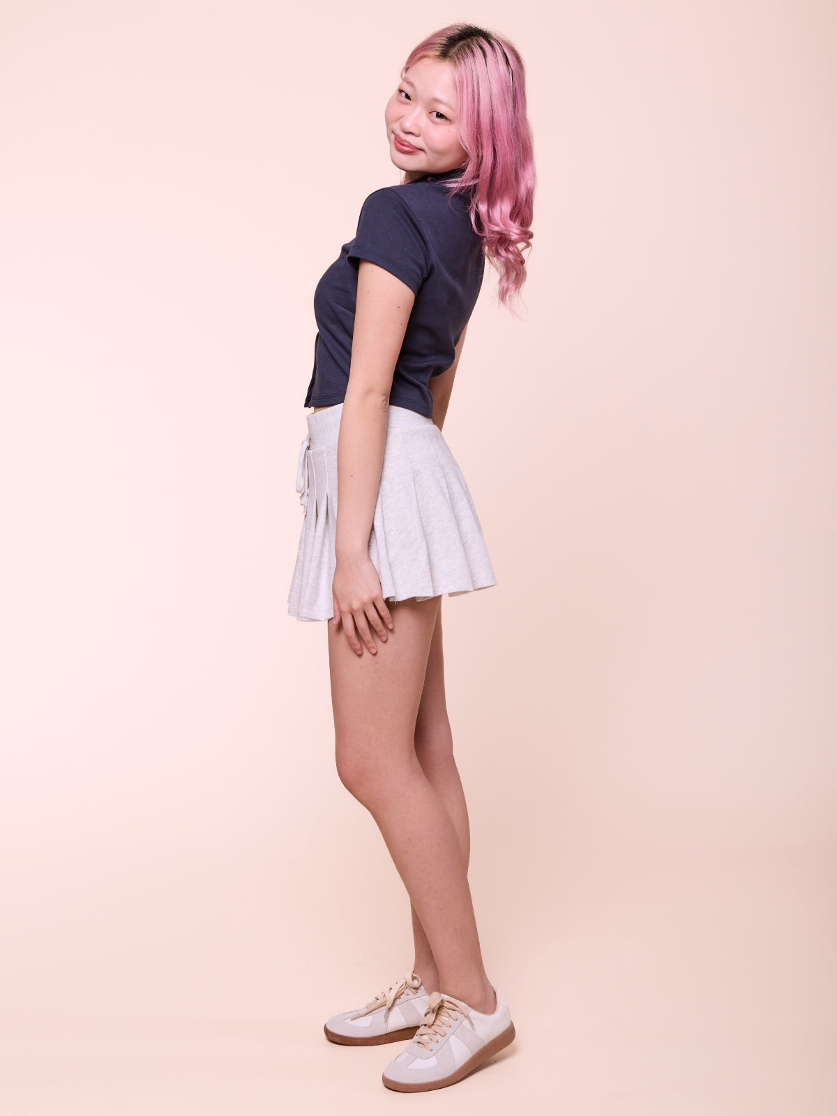 Pleated Mini Skirt