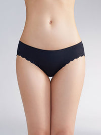 SAZ SOLID, Seamless Hipster Panty - 8f6-black