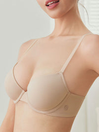CHLORIS, Seamless Light Pad Demi Bra - 8F5-Camel