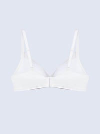 TUTU, Wireless Lace Push Up Pad Triangle Bra - 8F5-OffWhite