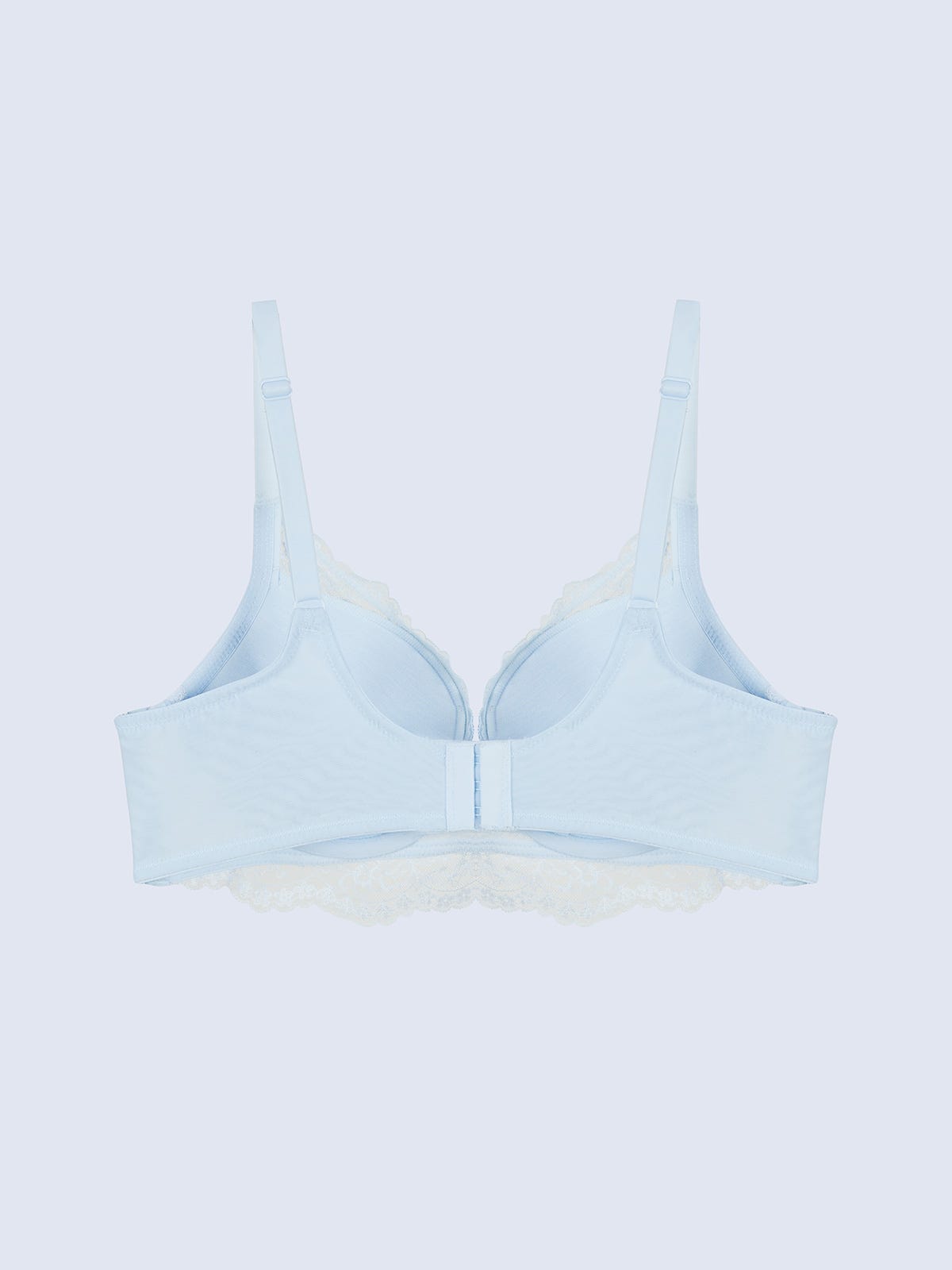ALESSANDRA, Super Boost Soft Wired Push Up Lace Demi Bra - 8F5-Skywriting