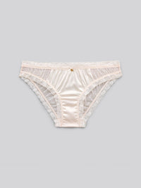 LESLEY SOLID, Satin Bikini Brief - 8s6-sheerpink